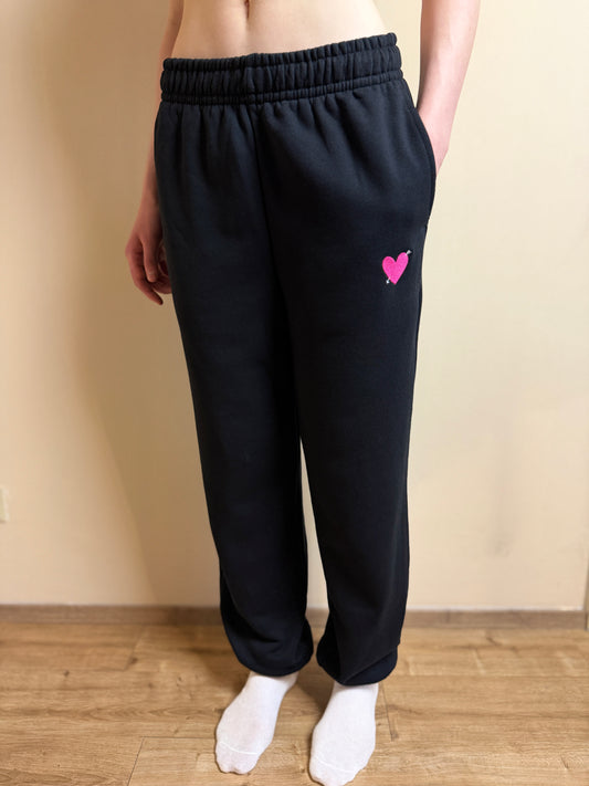STUDIO Sweatpant 'Heart' in black