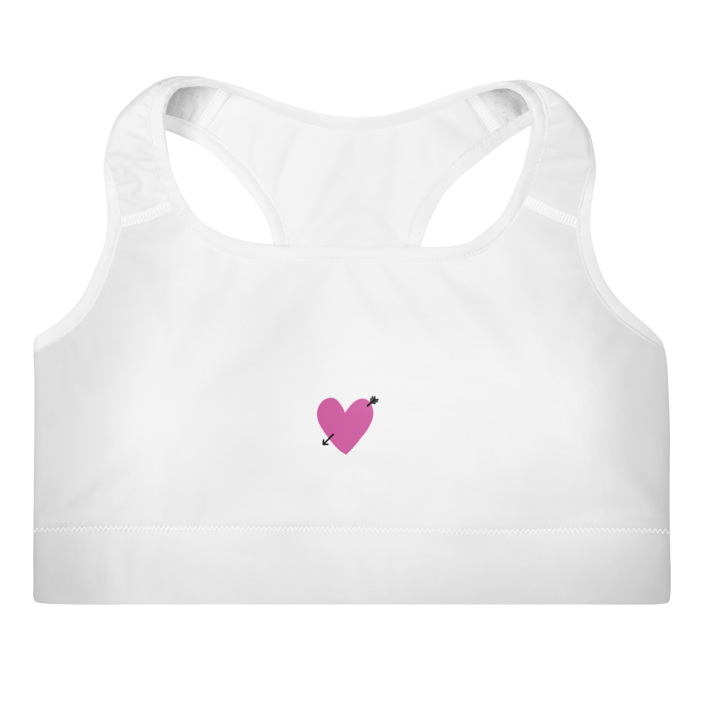 STUDIO Yoga bra 'Heart' in white