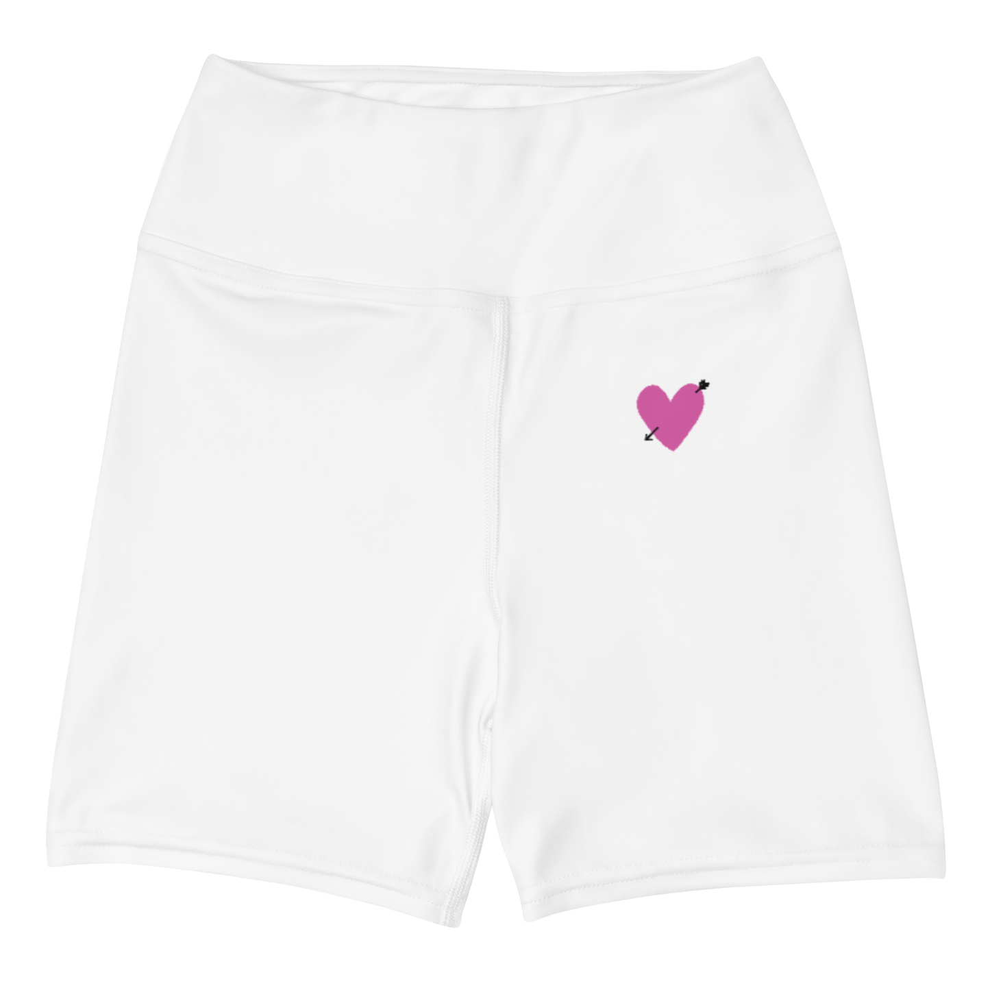 STUDIO Yoga shorts 'Heart' in white